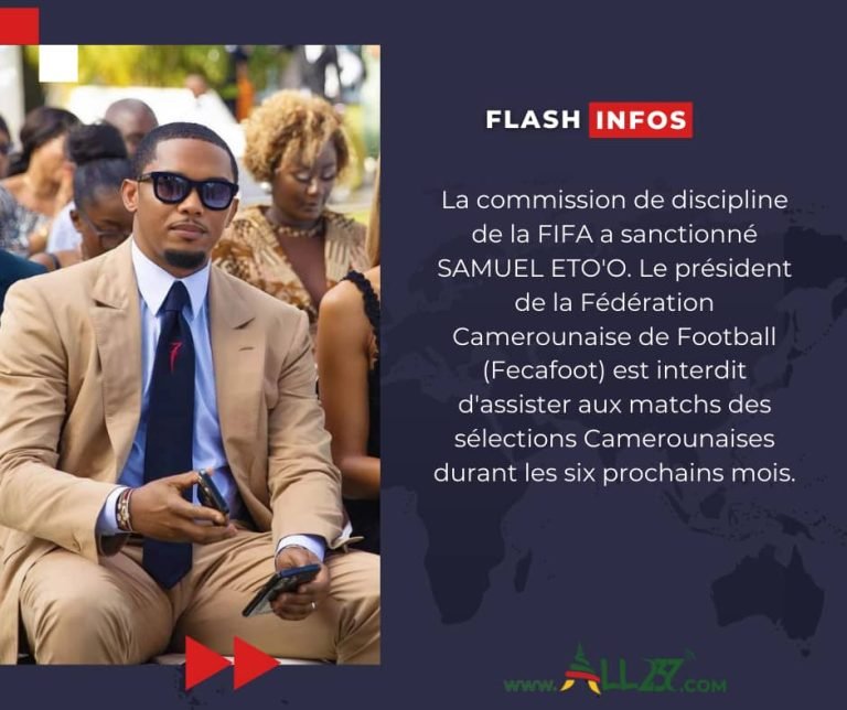 Samuel Eto'o sanctionné par la fifa